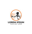 stucco repair and plastering logo icon vector image
