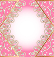 vintage golden frame vector image