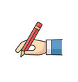 copy writer rgb color icon vector image vector image