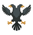 double eagle heraldic byzantium symbol wing vector image vector image