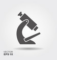 simple flat icon microscope vector image