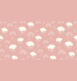 hand-drawn baby seamless pattern with cute white vector image vector image