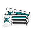 plane tickets vector image