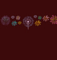 firecrackers template vector image vector image