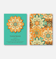 set cards flyers brochures templates vector image vector image