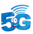 5g internet network character cartoon clip art vector image vector image