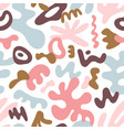 abstract shapes seamless pattern background vector image