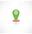 green gps mark with a car vector image vector image