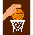 basketball sport vector image vector image