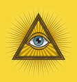 eye of providence pop art vector image