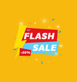 flash sale banner vector image vector image