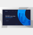 landing page template for business vector image