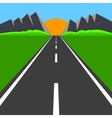 road to the horizon vector image
