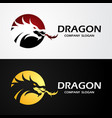 dragon logo vector image vector image