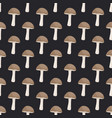 seamless pattern with birch mushroom vector image vector image
