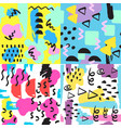 universal memphis seamless pattern endless vector image