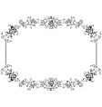 vintage floral frame vector image