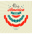 4 july flag bunting vector image vector image