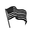 american flag design element for poster card vector image vector image