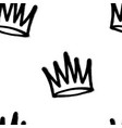seamless pattern of sprayed crown with overspray vector image vector image