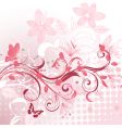 abstract flower pattern plant vector image