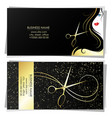 business card beauty salon scissors hairstyle vector image