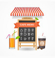 cafe menu concept vector image