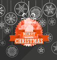 christmas greeting card vector image