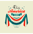 4 july swag bunting vector image vector image