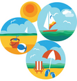 beach holiday vector image