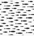 seamless pattern with a school of fish wallpapers vector image vector image