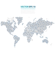 abstract telecommunication earth map vector image