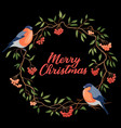 hand drawn merry christmas typography vector image vector image