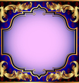 vintage golden frame vector image