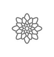 agave mexican flowers line icon vector image