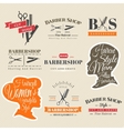 barbershop signs vector image vector image