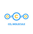 co2 molecule vector image