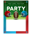football party template vector image vector image