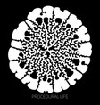 circular unknown life abstract shape vector image