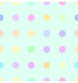 cute pastel rainbow or colorful polka background vector image