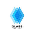 glass service company icon window or construction vector image