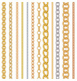 metal chain pattern vector image vector image
