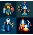 space flat set vector image