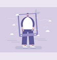 social media people take photo online post vector image