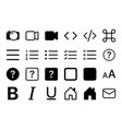 set 24 icons in linear style 5 vector image