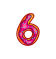 glazed cookie alphabet vector image vector image