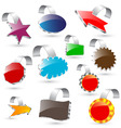 3d labels vector image vector image