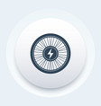 electric bike wheel icon vector image