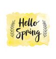 motivaion poster hello spring vector image
