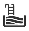 swimming pool icon vector image vector image